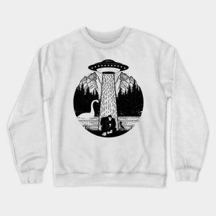 Bigfoot Ufo Abduction Alien Loch Ness Monster Crewneck Sweatshirt